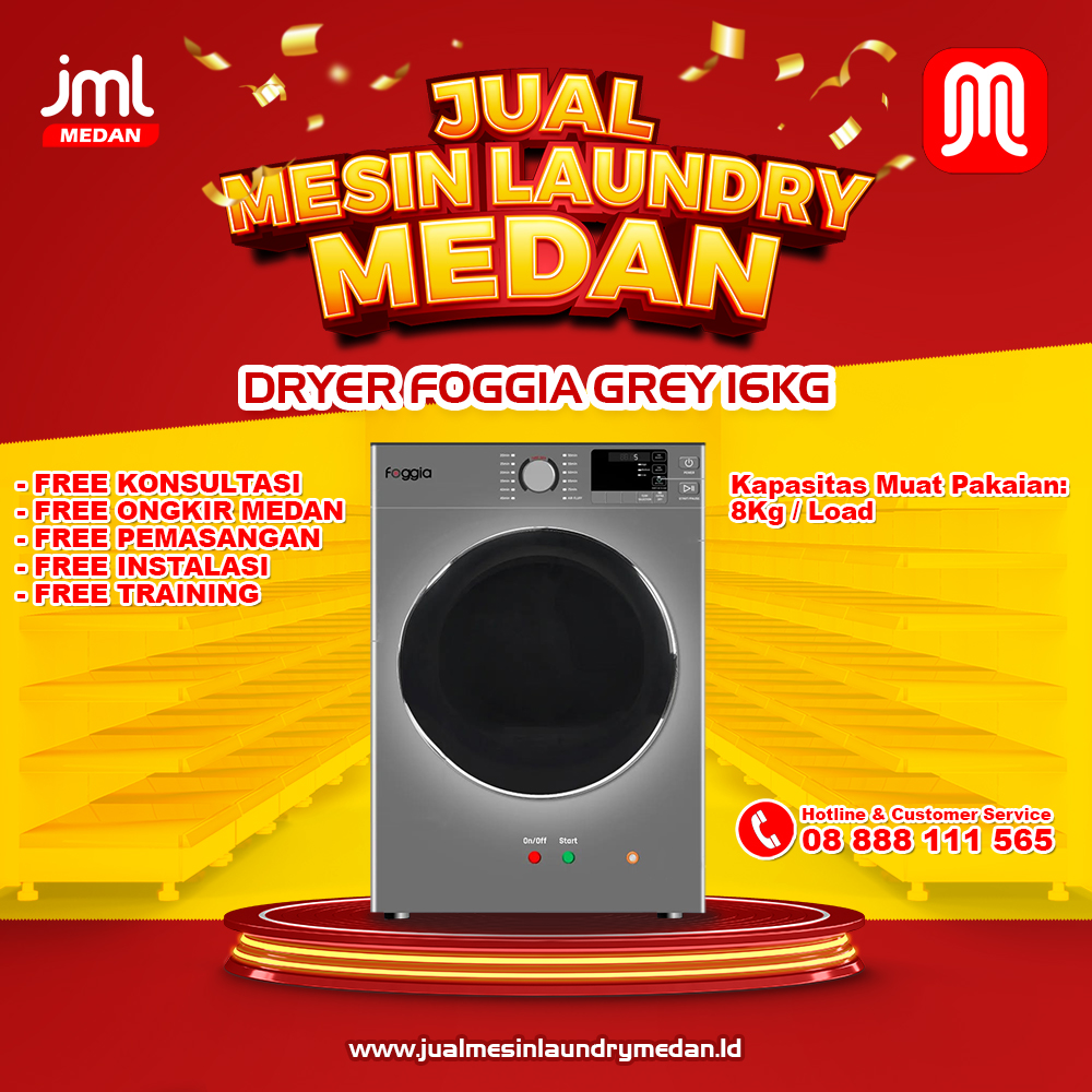 Dryer Foggia 16Kg Grey